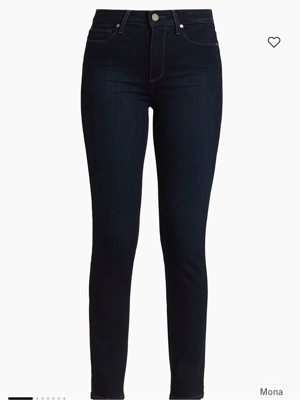 Paige Hoxton High-Rise Skinny Jeans - Dark Indigo